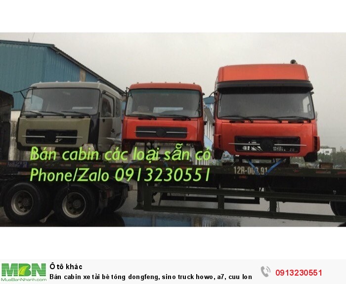 Bán Cabin Xe Tải Bê Tông Dongfeng, Huyndai, Kia, C&C, Jac, Đô Thành, Đầu Kéo, Xe Ben, Xe Tải