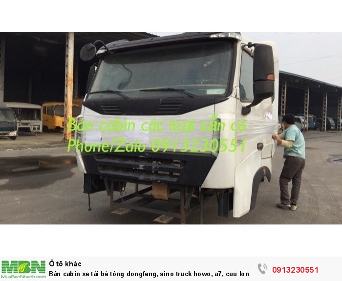 Bán Cabin Xe Tải Bê Tông Dongfeng, Sino Truck Howo, Camc, Vinaxuki , Jac, Đô Thành, Howo A7