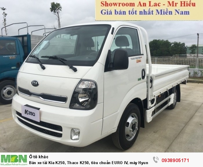 Bán xe tải Kia K250, Thaco K250, tiêu chuẩn EURO IV, máy Hyundai, mới 2018 1