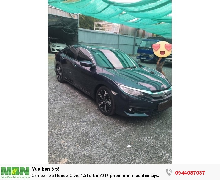 Cần bán xe Honda Civic 1.5Turbo 2017 phôm mới màu đen cực vip