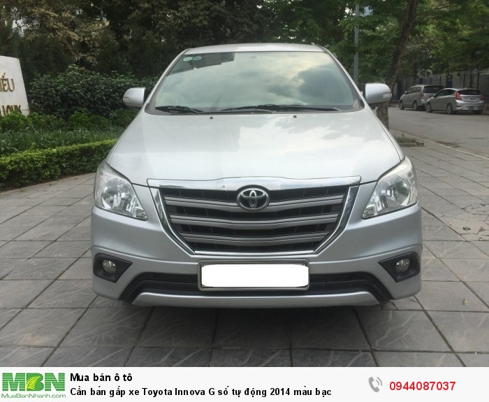Cần bán gấp xe Toyota Innova G số tự động 2014 màu bạc