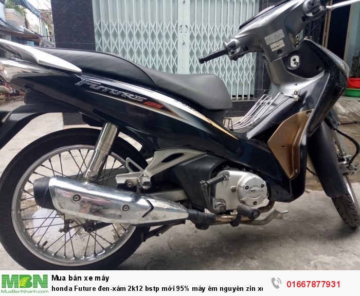 Honda Future đen-xám 2k12 bstp mới 95% máy êm nguyên zin xe đẹp chạy nhẹ