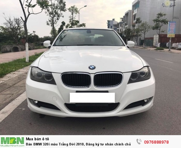 Bán BMW 320i màu Trắng  Đời 2010, Đăng ký tư nhân chính chủ  Biển 29AXY.688 Hà Nôi