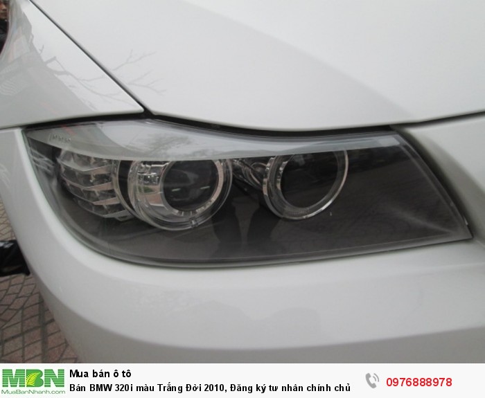 Bán BMW 320i màu Trắng  Đời 2010, Đăng ký tư nhân chính chủ  Biển 29AXY.688 Hà Nôi