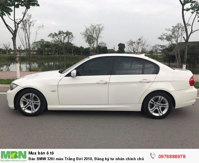 Bán BMW 320i màu Trắng  Đời 2010, Đăng ký tư nhân chính chủ  Biển 29AXY.688 Hà Nôi