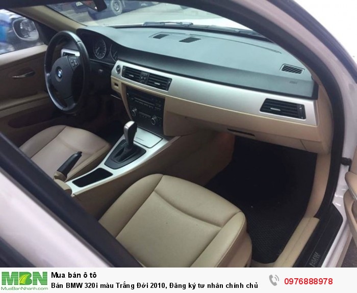 Bán BMW 320i màu Trắng  Đời 2010, Đăng ký tư nhân chính chủ  Biển 29AXY.688 Hà Nôi