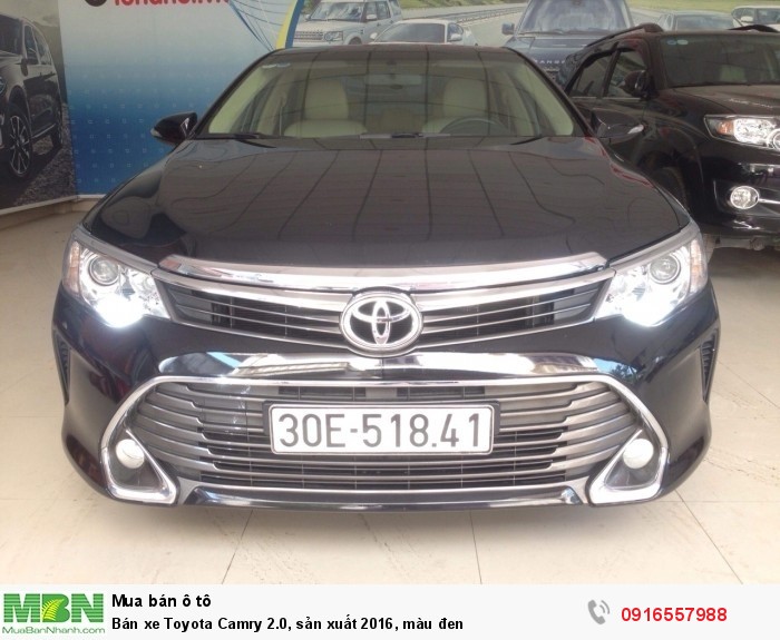 Bán xe Toyota Camry 2.0, sản xuất 2016, màu đen