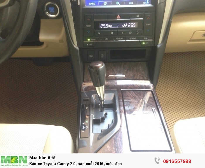 Bán xe Toyota Camry 2.0, sản xuất 2016, màu đen