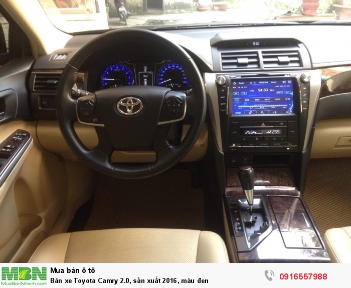 Bán xe Toyota Camry 2.0, sản xuất 2016, màu đen