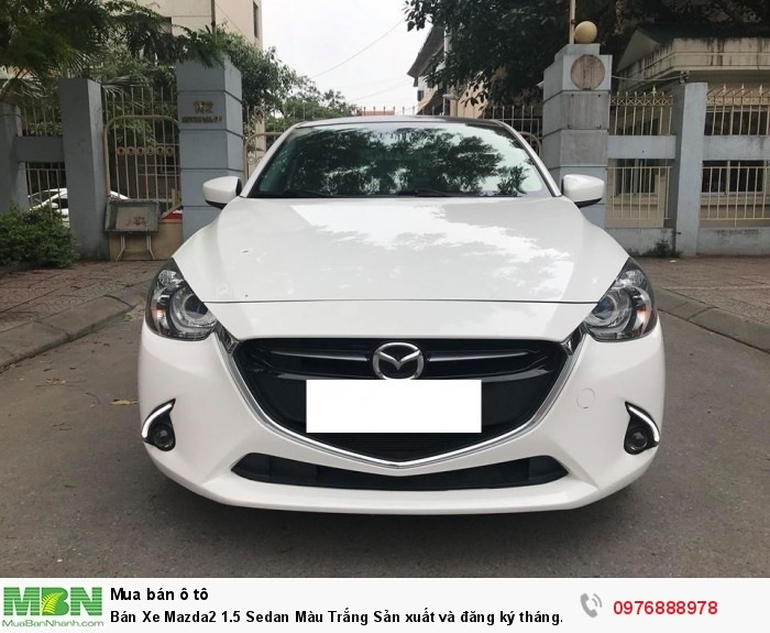 Bán Xe Mazda2 1.5 Sedan Màu Trắng Sản xuất và đăng ký tháng 12/2017