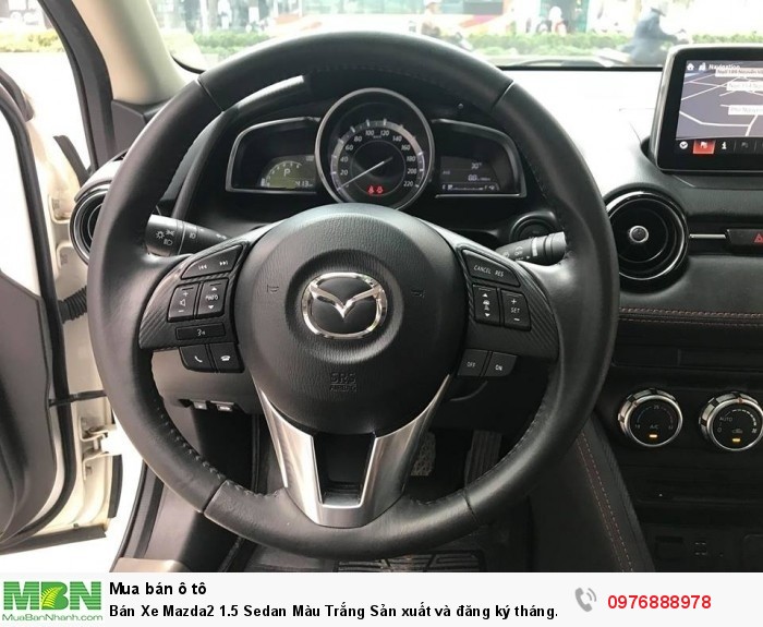 Bán Xe Mazda2 1.5 Sedan Màu Trắng Sản xuất và đăng ký tháng 12/2017