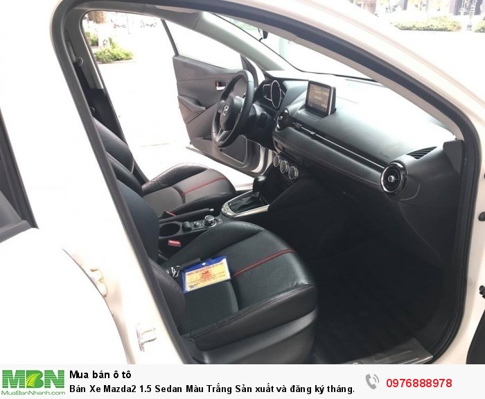 Bán Xe Mazda2 1.5 Sedan Màu Trắng Sản xuất và đăng ký tháng 12/2017