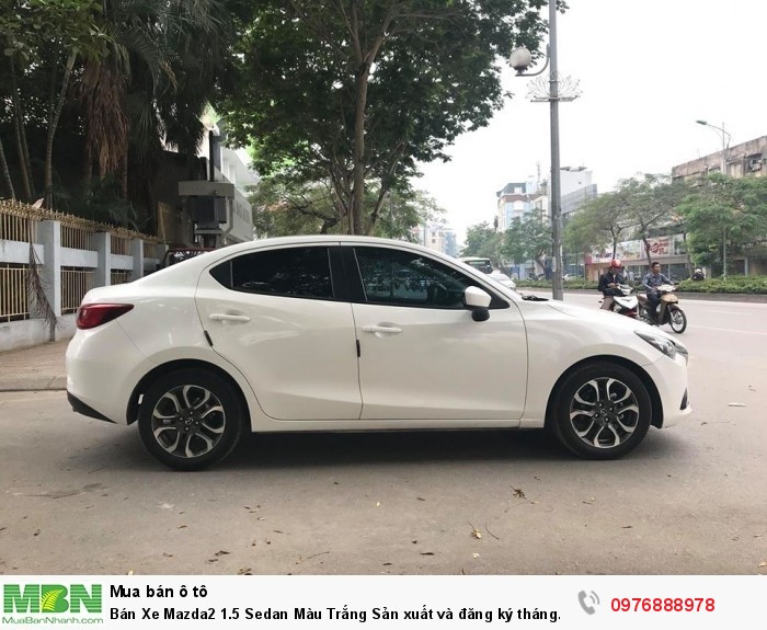 Bán Xe Mazda2 1.5 Sedan Màu Trắng Sản xuất và đăng ký tháng 12/2017