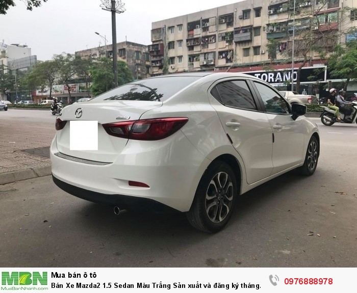 Bán Xe Mazda2 1.5 Sedan Màu Trắng Sản xuất và đăng ký tháng 12/2017