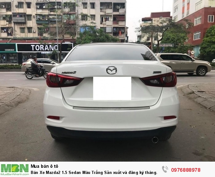 Bán Xe Mazda2 1.5 Sedan Màu Trắng Sản xuất và đăng ký tháng 12/2017