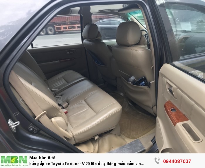 bán gấp xe Toyota Fortuner V 2010 số tự động màu xám zin cọp