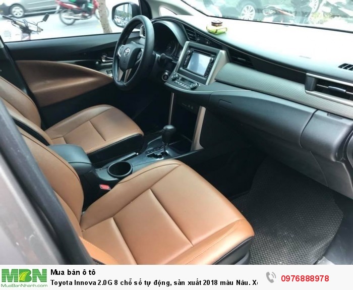 Toyota Innova 2.0G 8 chỗ số tự động, sản xuất 2018 màu Nâu. Xe Siêu Lướt