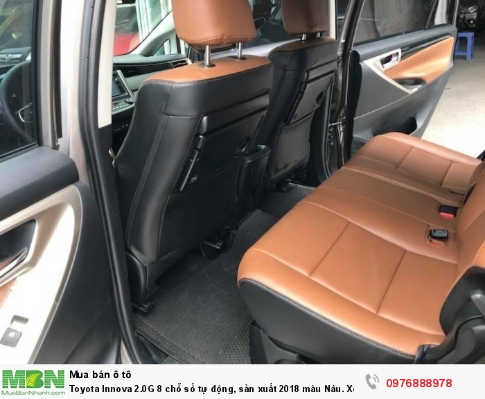 Toyota Innova 2.0G 8 chỗ số tự động, sản xuất 2018 màu Nâu. Xe Siêu Lướt