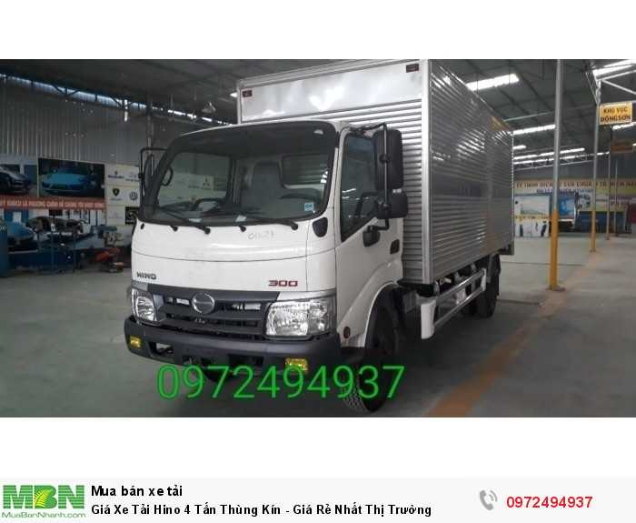 Giá Xe Tải Hino 4 Tấn Thùng Kín - Giá Rẻ Nhất Thị Trường
