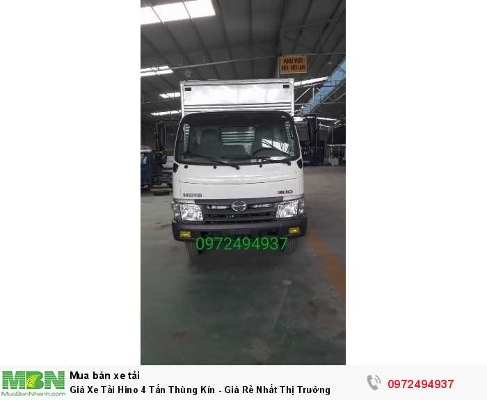 Giá Xe Tải Hino 4 Tấn Thùng Kín - Giá Rẻ Nhất Thị Trường