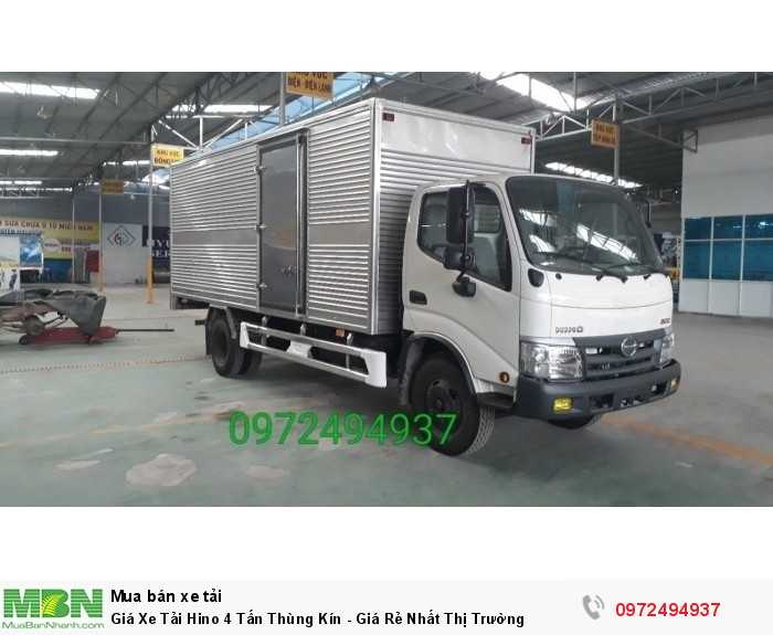Giá Xe Tải Hino 4 Tấn Thùng Kín - Giá Rẻ Nhất Thị Trường