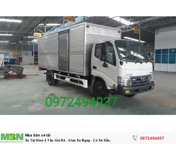 Xe Tải Hino 4 Tấn Giá Rẻ - Giao Xe Ngay - Có Xe Sẵn.