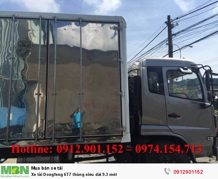 Xe tải Dongfeng 6T7 thùng siêu dài 9.3 mét