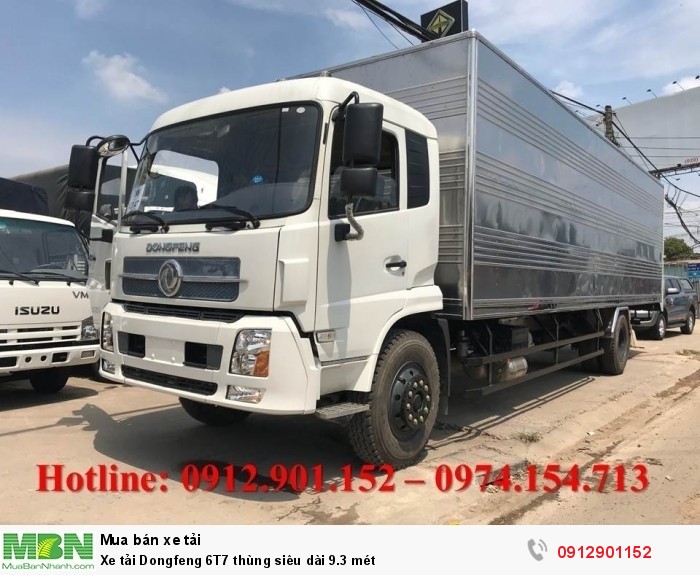 Xe tải Dongfeng 6T7 thùng siêu dài 9.3 mét