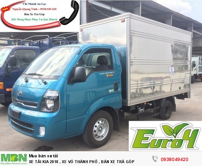 Xe Tải Thaco Kia K200 - Euro 4 - Mới nhất - Hổ trợ trả góp