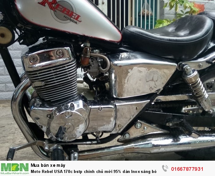 Moto Rebel USA 170c bstp chính chủ mới 95% dàn Inox sáng bóng