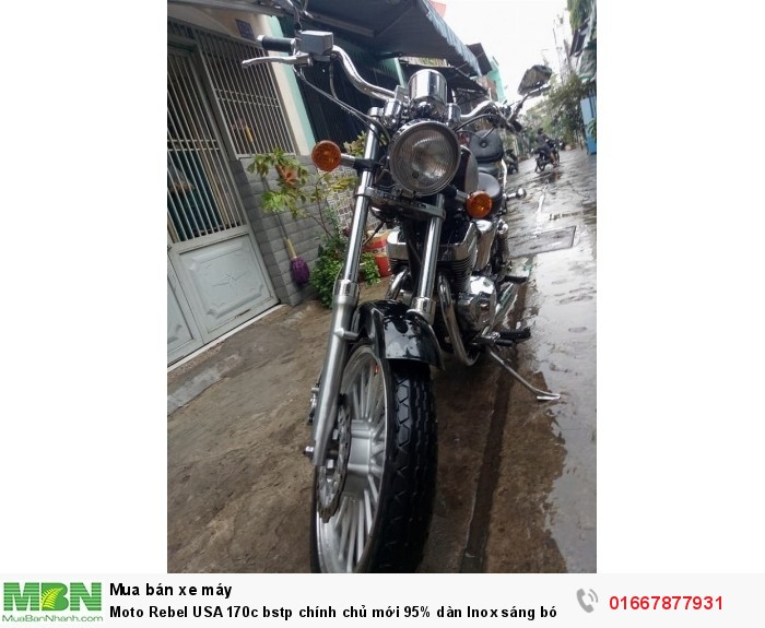 Moto Rebel USA 170c bstp chính chủ mới 95% dàn Inox sáng bóng