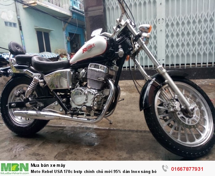 Moto Rebel USA 170c bstp chính chủ mới 95% dàn Inox sáng bóng