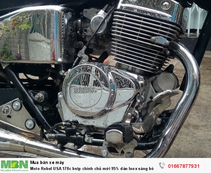 Moto Rebel USA 170c bstp chính chủ mới 95% dàn Inox sáng bóng