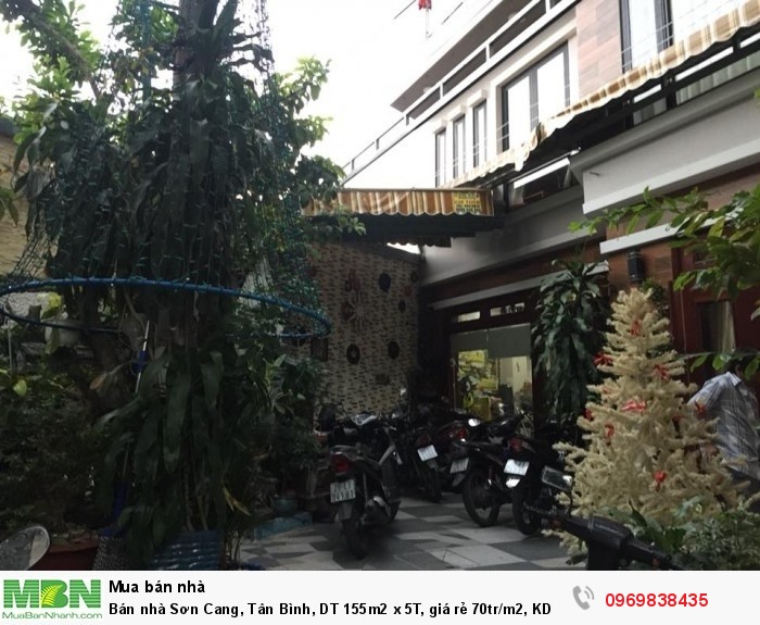 Bán nhà Sơn Cang, Tân Bình, DT 155m2 x 5T, giá rẻ 70tr/m2, KD cho thuê, giá 10.5 tỷ.