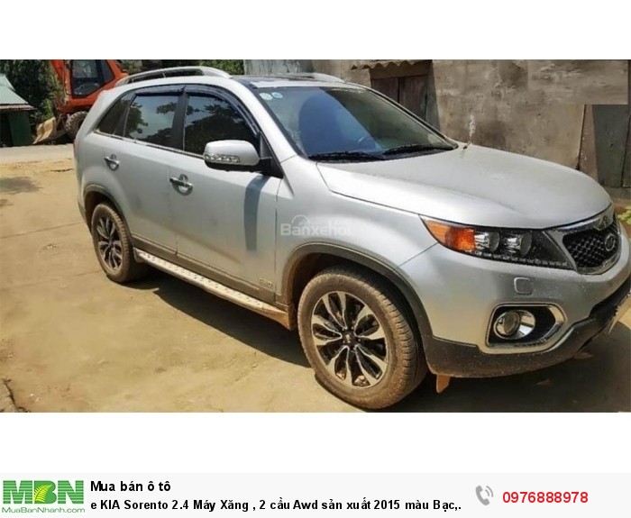 KIA Sorento 2.4 Máy Xăng , 2 cầu Awd sản xuất 2015 màu Bạc, Biển Hà Nội