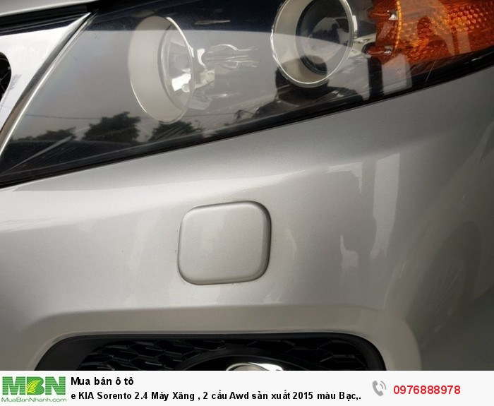 KIA Sorento 2.4 Máy Xăng , 2 cầu Awd sản xuất 2015 màu Bạc, Biển Hà Nội