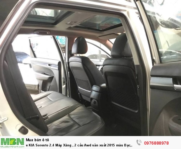 KIA Sorento 2.4 Máy Xăng , 2 cầu Awd sản xuất 2015 màu Bạc, Biển Hà Nội