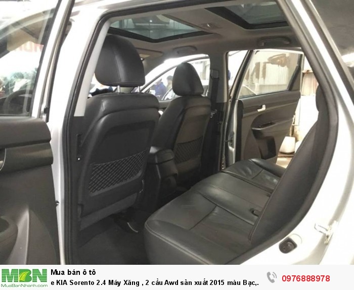 KIA Sorento 2.4 Máy Xăng , 2 cầu Awd sản xuất 2015 màu Bạc, Biển Hà Nội