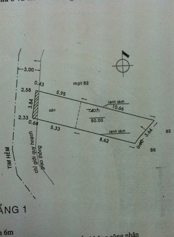 Nhà nát, P10, Tân Bình, hẻm 6m, chính chủ