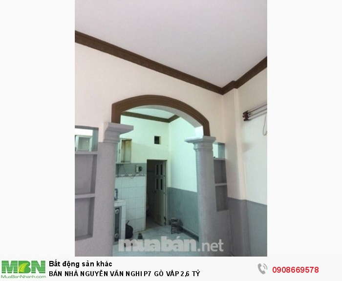 Bán Nhà Nguyễn Văn Nghi P7 Gò Vấp 2,6 Tỷ