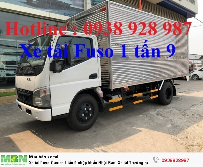 Xe tải Fuso Canter 1 tấn 9 nhập khẩu Nhật Bản, Xe tải Trường hải phân phối, giá tốt