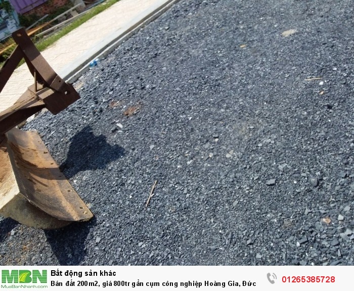 Bán đất 200m2, giá 800tr gần cụm công nghiệp Hoàng Gia, Đức Hòa
