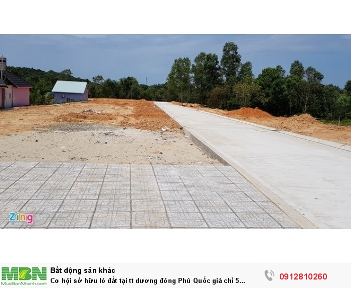 Cơ hội sở hữu lô đất tại tt dương đông Phú Quốc 160m2,SHR 