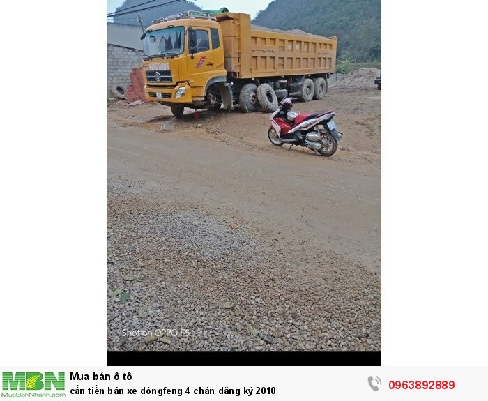 Cần tiền bán xe đôngfeng 4 chân đăng ký 2010