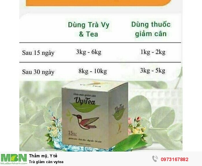 Trà Giảm Cân Vytea Mới 100%, Giá: 500.000Đ, Gọi: 0973167882, Quận Tây Hồ -  Hà Nội, Id-Ce011200