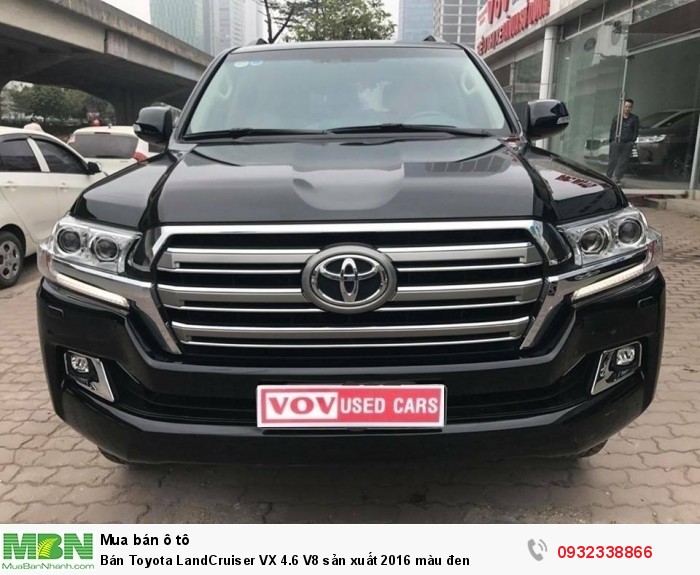 Bán Toyota LandCruiser VX 4.6 V8 sản xuất 2016  màu đen
