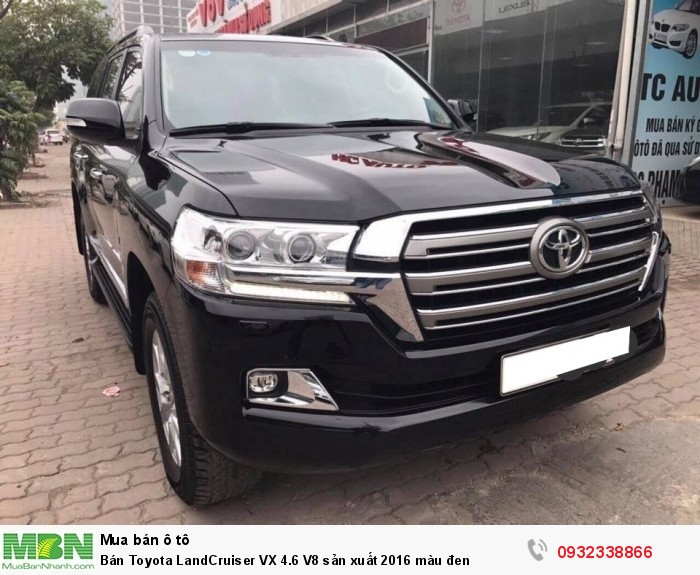 Bán Toyota LandCruiser VX 4.6 V8 sản xuất 2016  màu đen