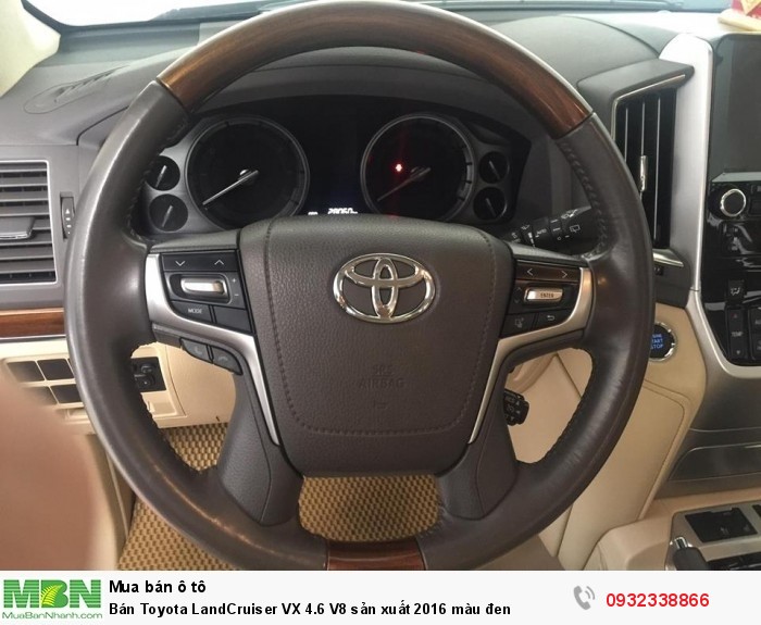 Bán Toyota LandCruiser VX 4.6 V8 sản xuất 2016  màu đen