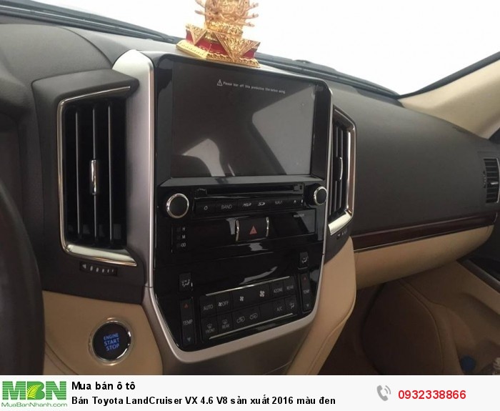 Bán Toyota LandCruiser VX 4.6 V8 sản xuất 2016  màu đen