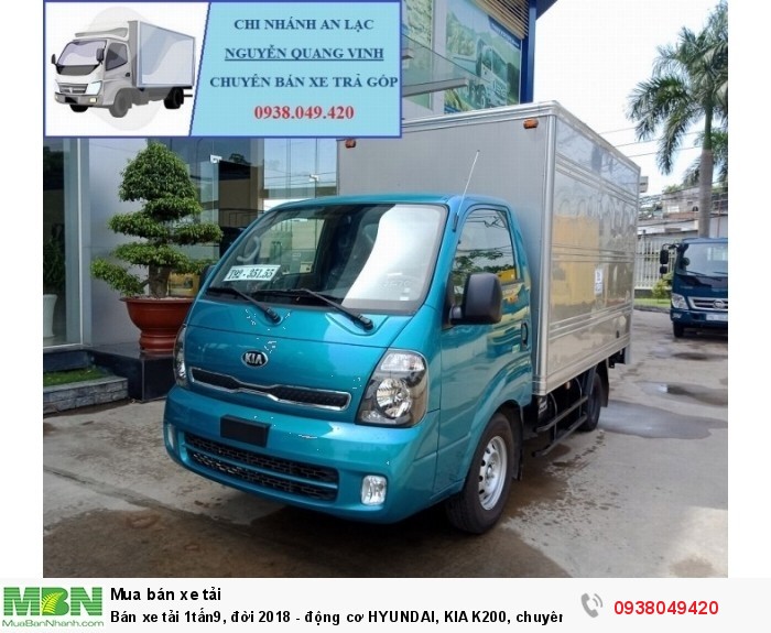 Xe Tải Thaco Kia K200 - Tải Trọng 1tấn9 - Mới nhất - Động Cơ HYUNDAI - Hổ Trợ Trả Góp
